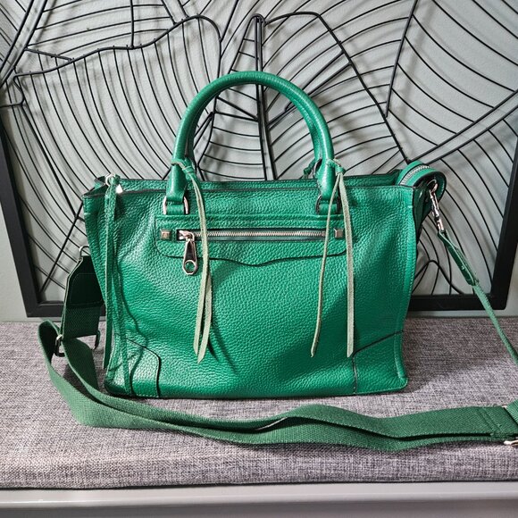 Rebecca Minkoff Handbags - Rebecca Minkoff - Regan Kelly Green leather Satchel  - RARE Color!